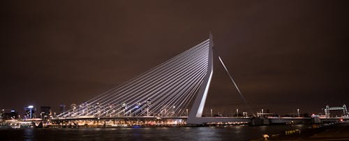 Free stock photo of bridge, city lights, clouds