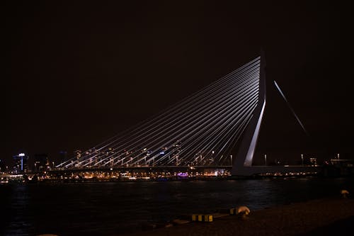 Free stock photo of bridge, city lights, clouds