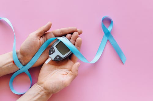 Kostenloses Stock Foto zu blaues band, diabetes, gerät