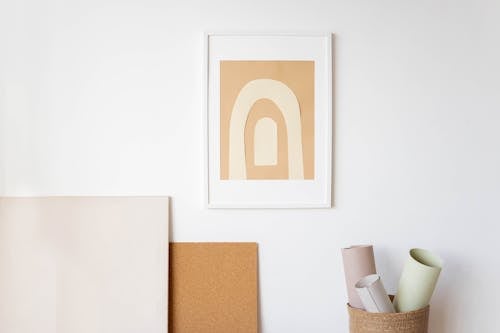 Free White and Brown Wall Decor Stock Photo