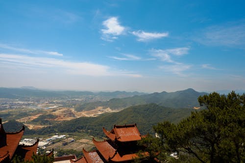 Бесплатное стоковое фото с fuqing, вид на горы, голубое небо