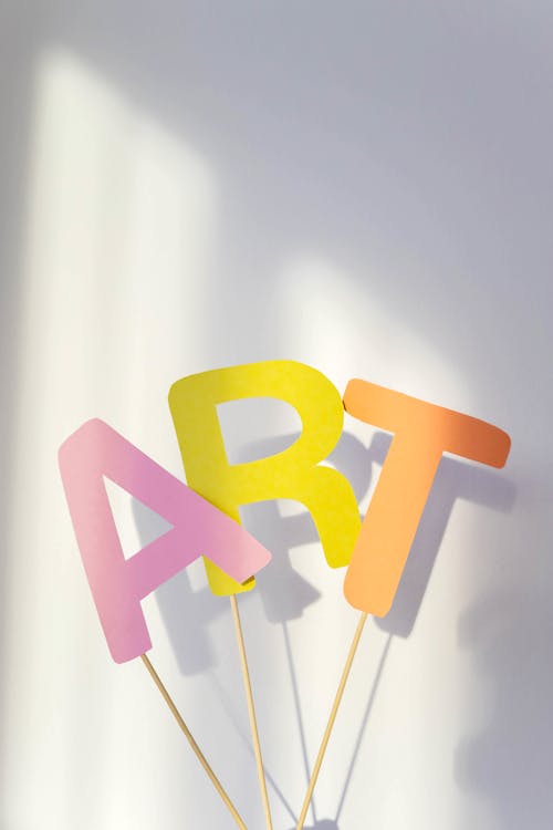 Cutout Letters on a Stick