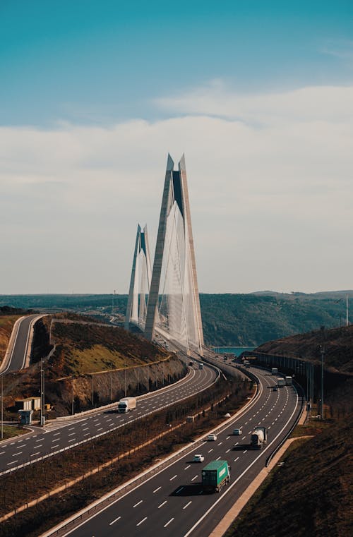 Foto profissional grátis de aerofotografia, direção, estrada