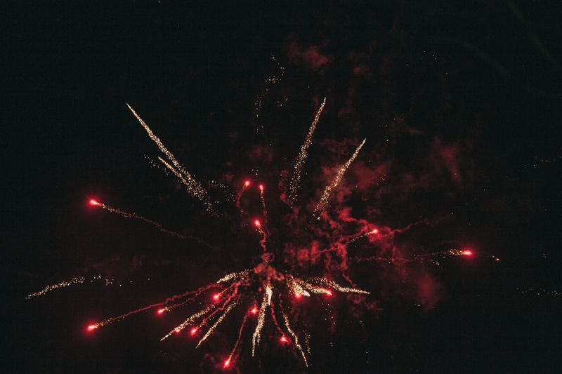 Fireworks lighting up the night sky