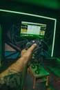 Person Holding Game Console