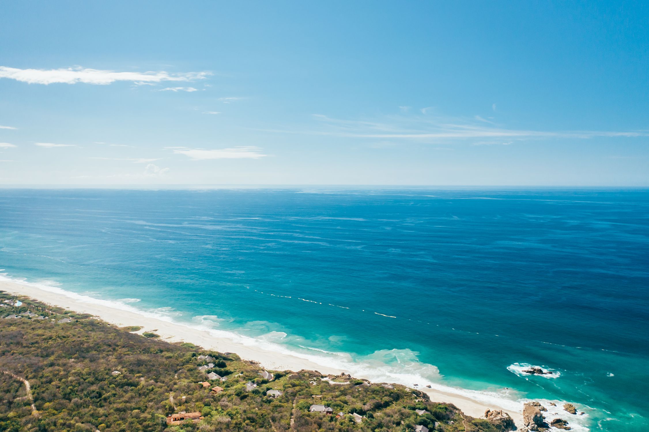 Ocean Line View Aerial View of an Ocean · Free Stock Photo