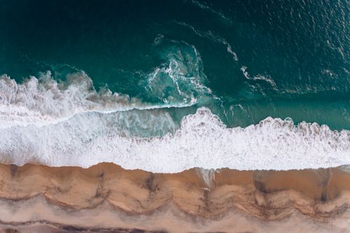 Ocean Line View Aerial View of a Coastline · Free Stock Photo