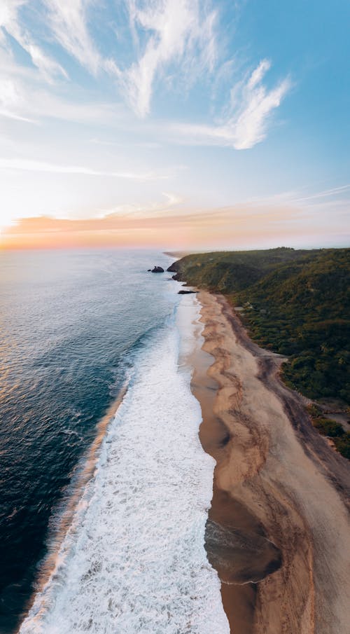 Aerial View of a Seashore