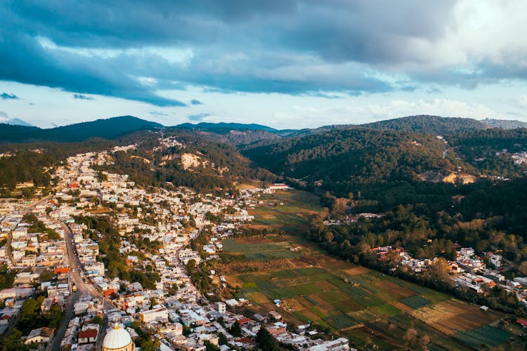 Aerial View Of City