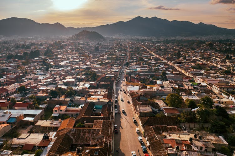 Aerial View Of City