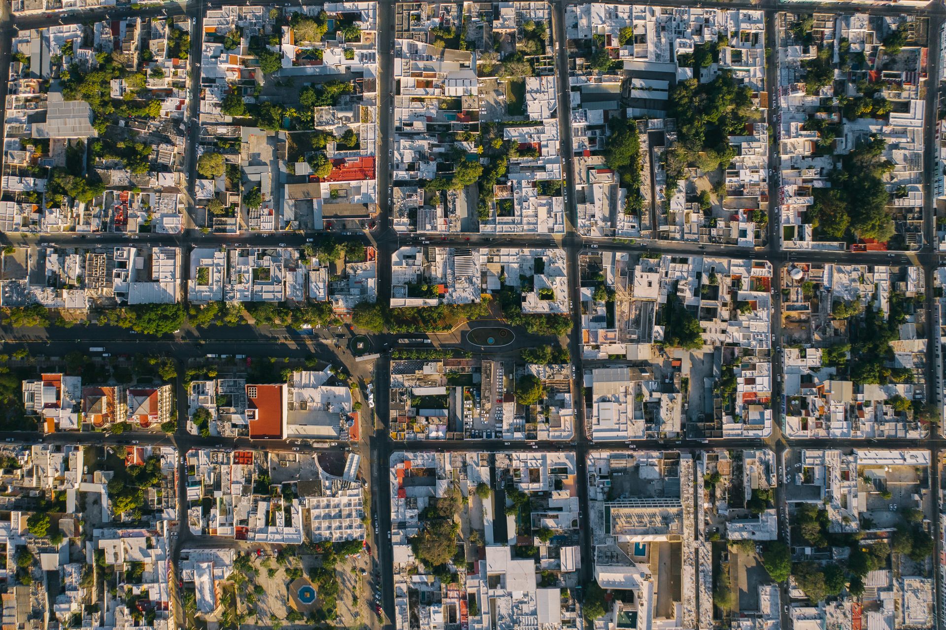 Drone Shot of a City