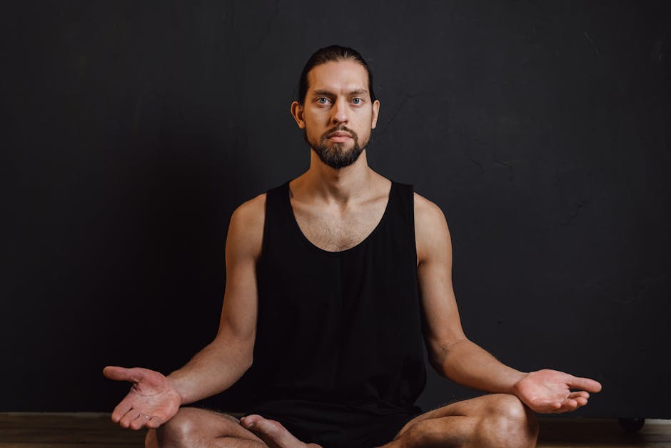 person meditating or looking relaxed - improve sexual performance person meditating or looking relaxed - improve sexual performance