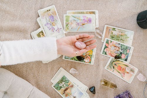 Gratis arkivbilde med esoteriske, flatlay, fortune teller