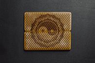 Nails on Wooden Board with the Ying Yang Symbol