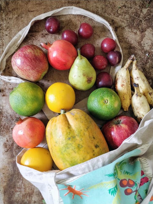 Foto d'estoc gratuïta de barreja de fruites, bossa, deliciós