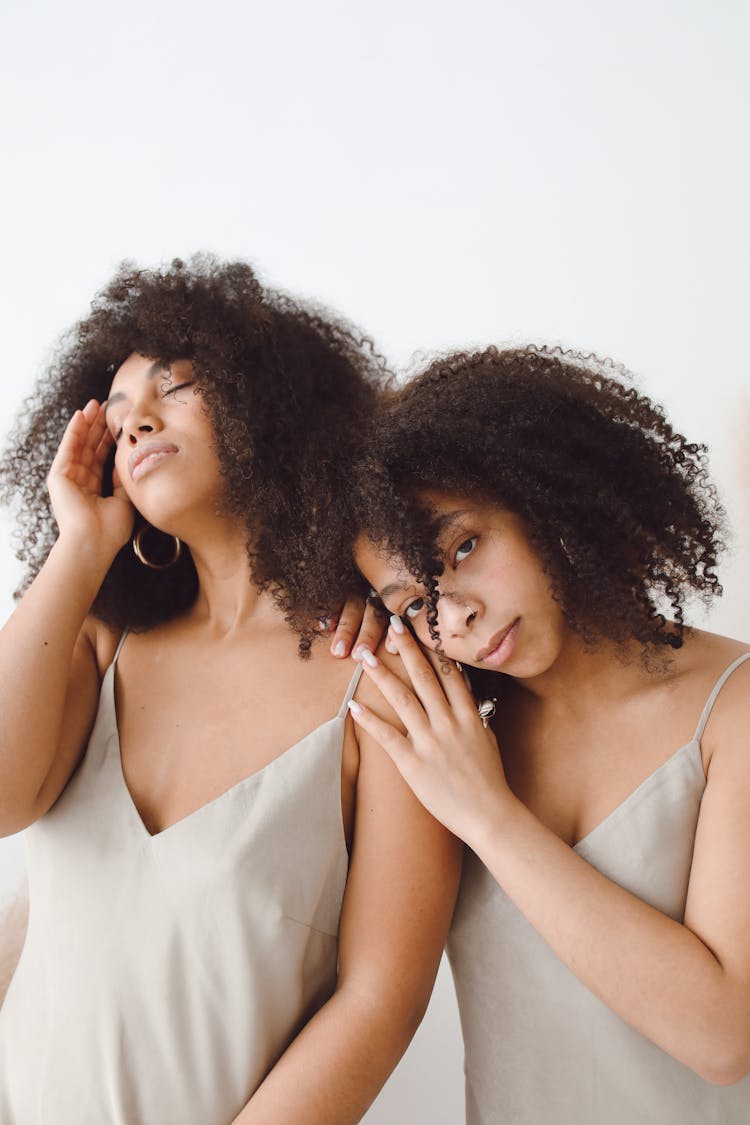 Sisters In Matching Outfits