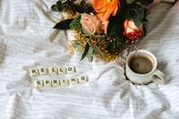 Spring flowers on linen — photo by Polina on Pexels