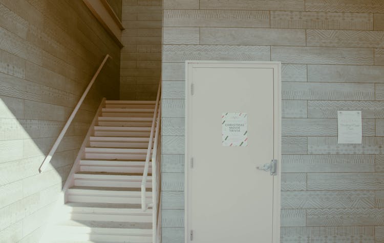 Modern Staircase In A Building 