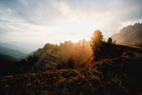 Mountain Ranges during Golden Hour