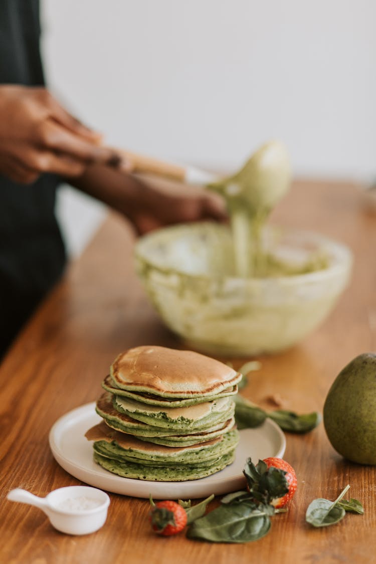 
A Stack Of Pancakes On A Plate