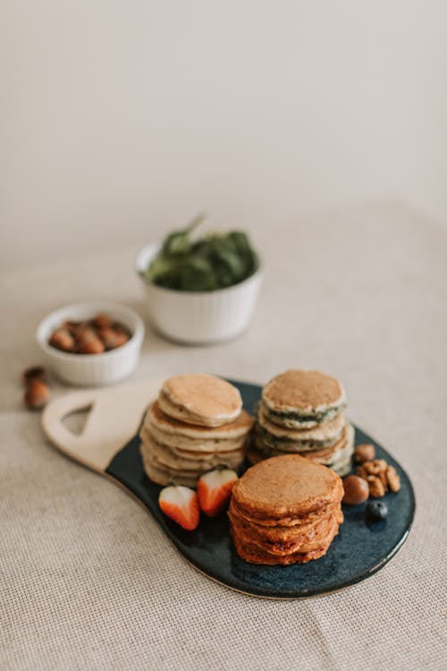 Free Photograph of Stacks of Pancakes Stock Photo