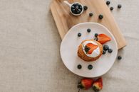 Free stock photo of apple, berries, blueberries