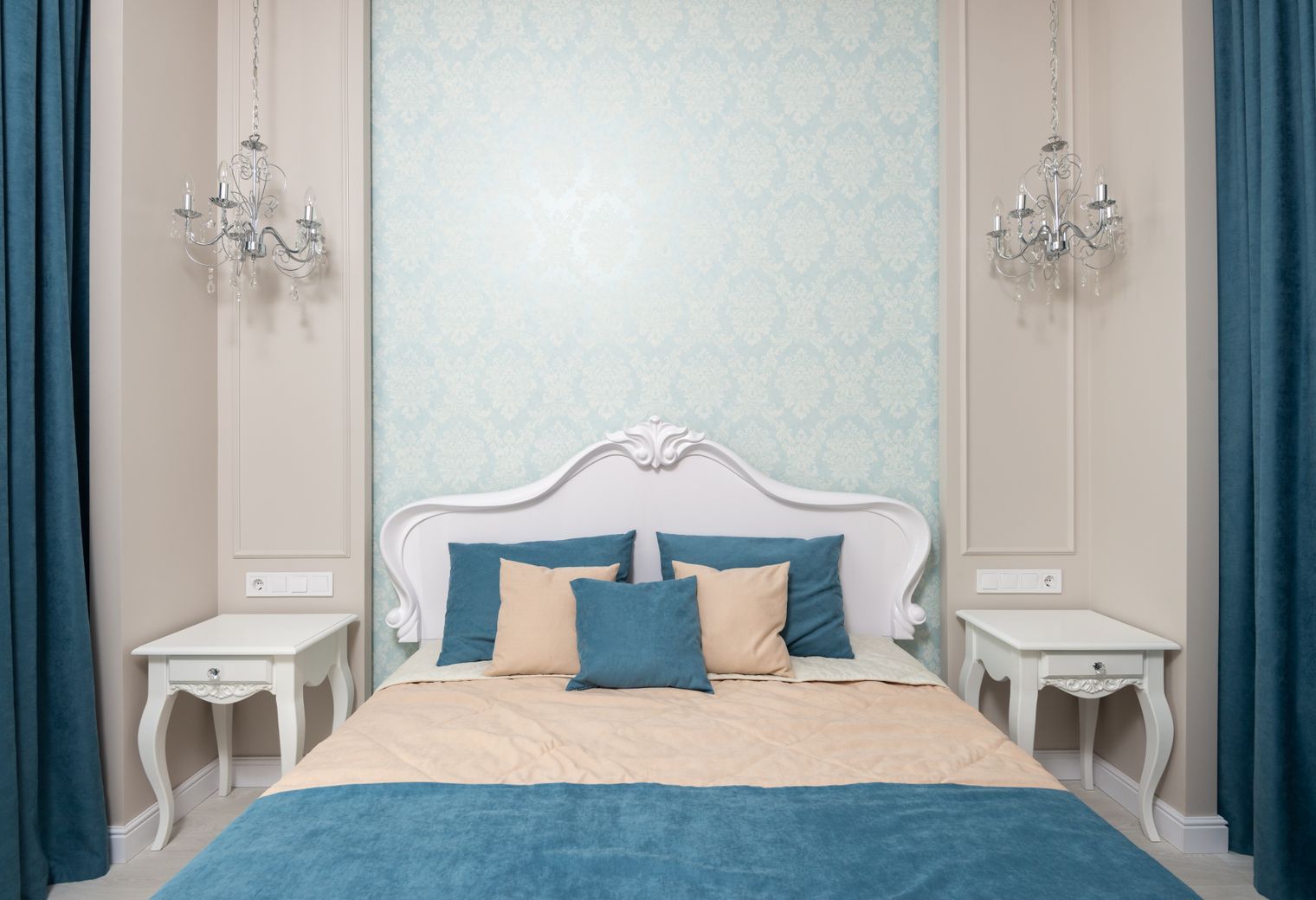 Interior Painting in West Ealing — dust sheets down and the room fully protected