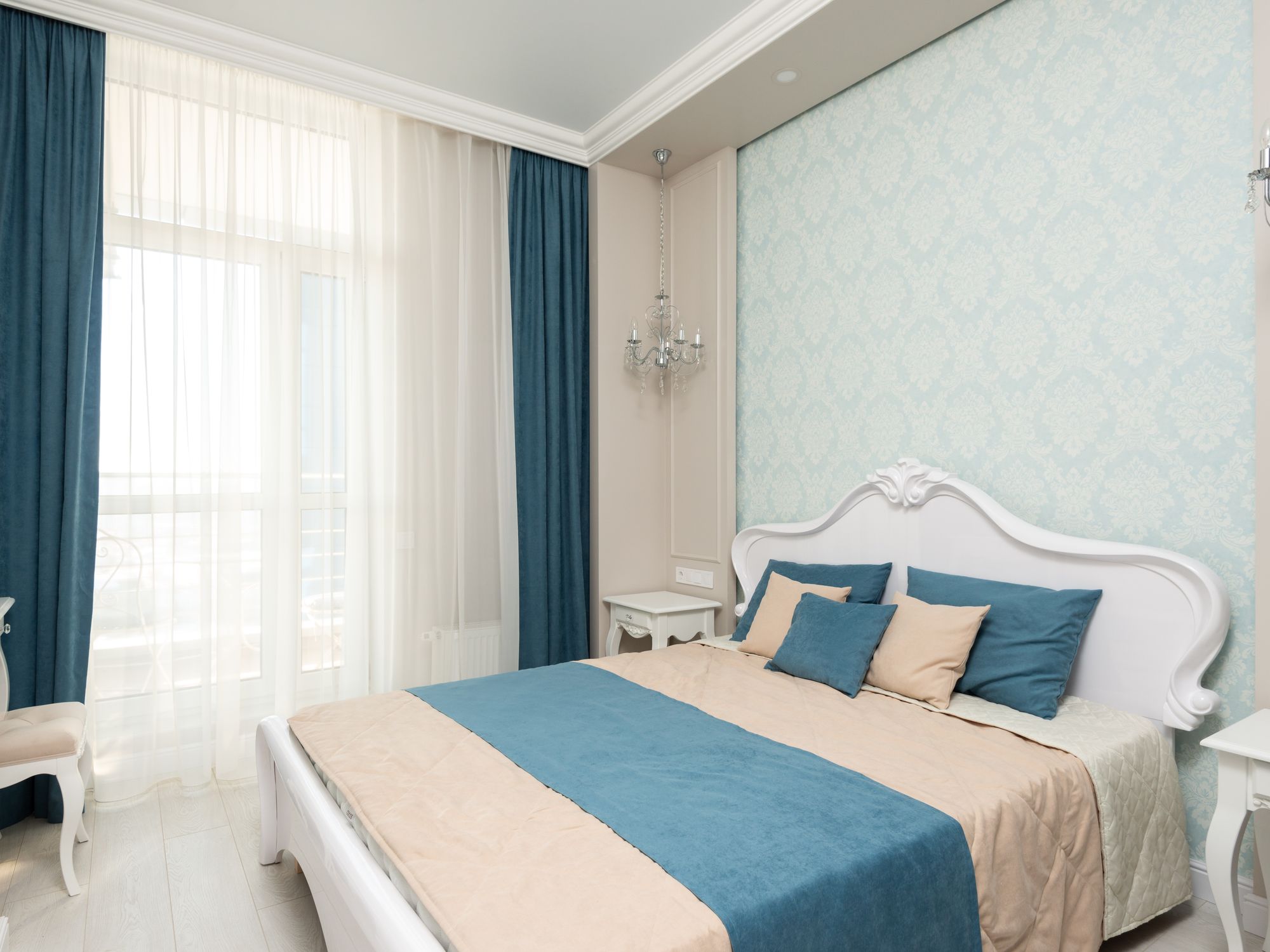 Wallpapering in Harefield, Hillingdon — decorator hanging pattern-matched wallpaper