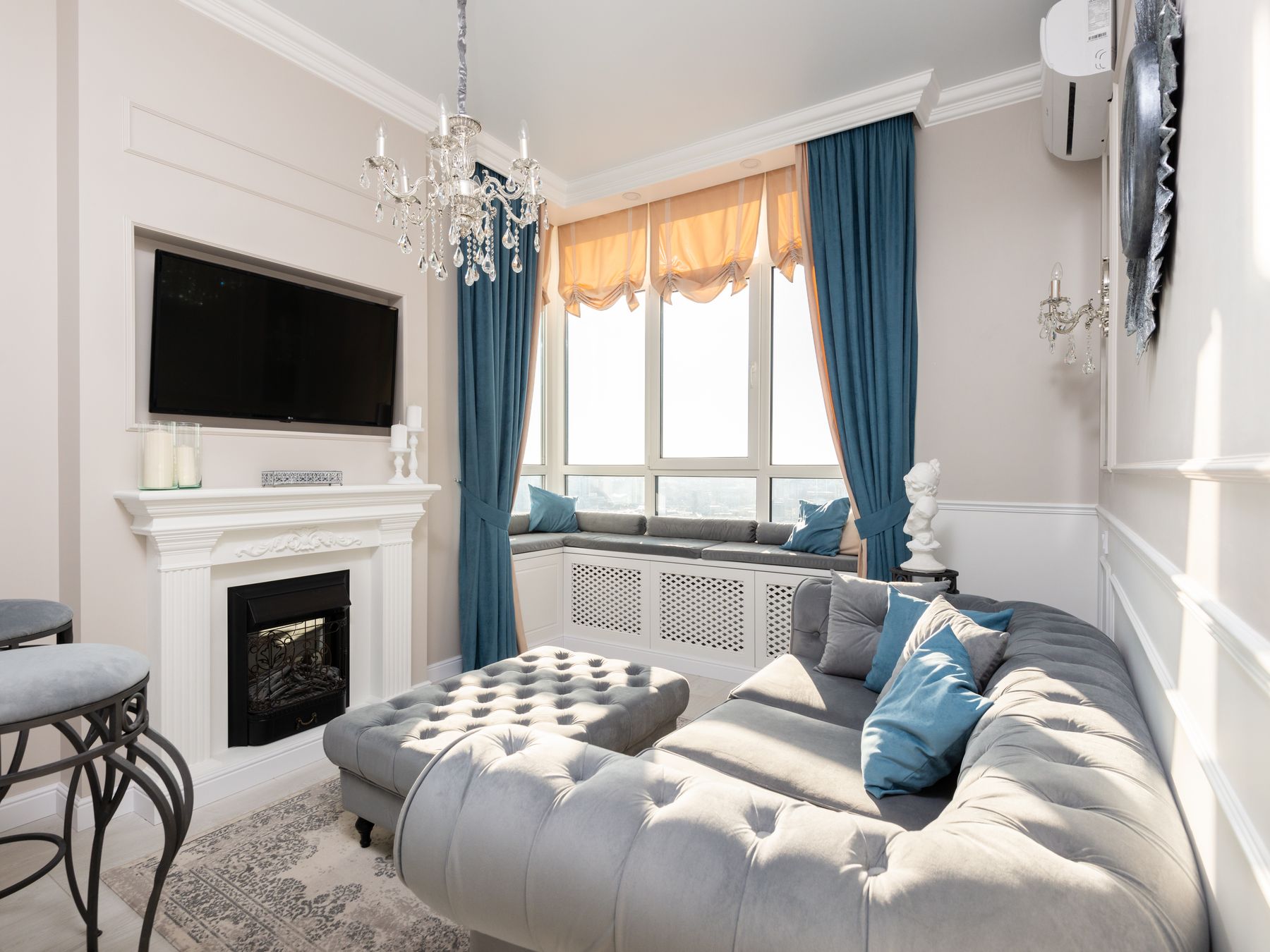 End of Tenancy Decorating in Totteridge — dust sheets down and the room fully protected