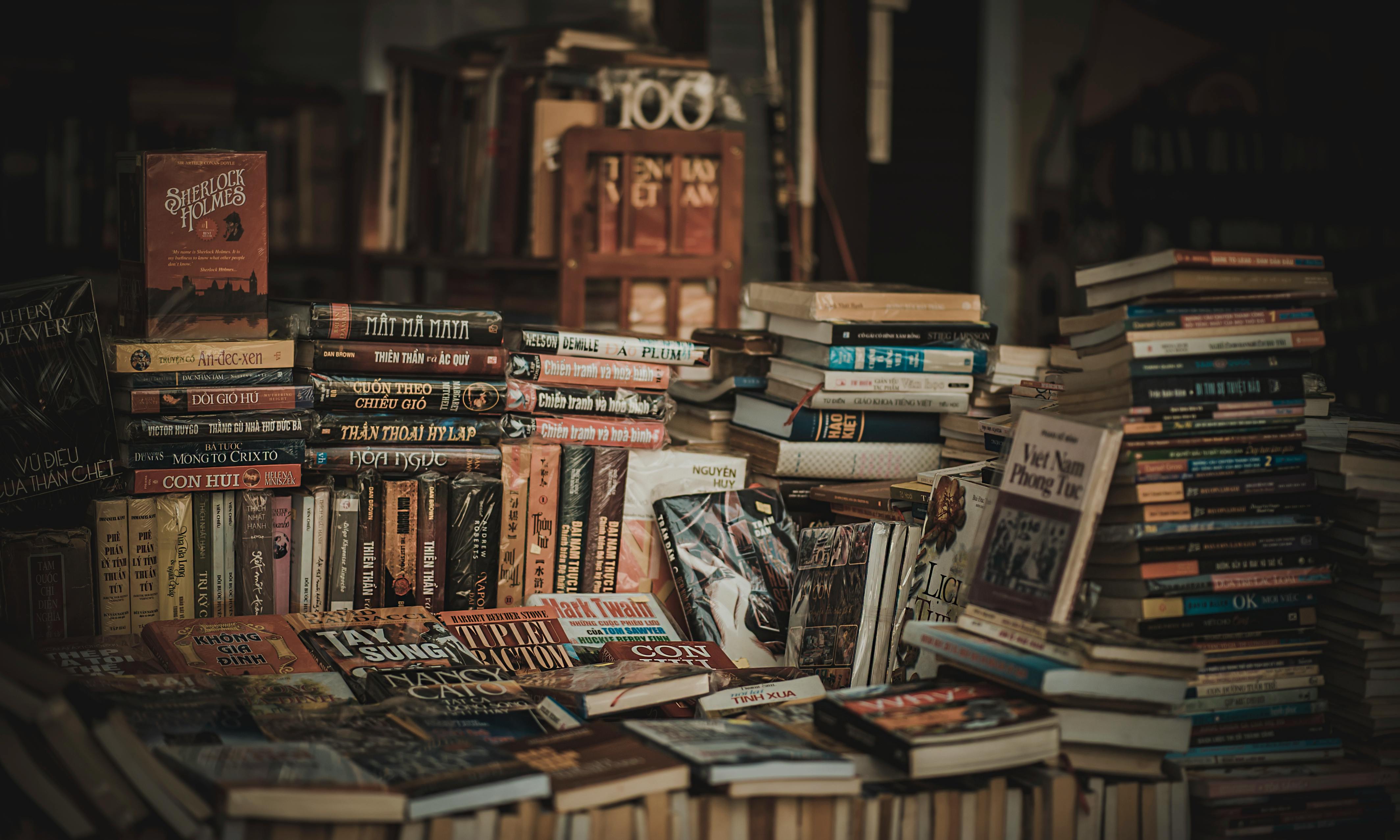 Pile of Assorted Novel Books · Free Stock Photo