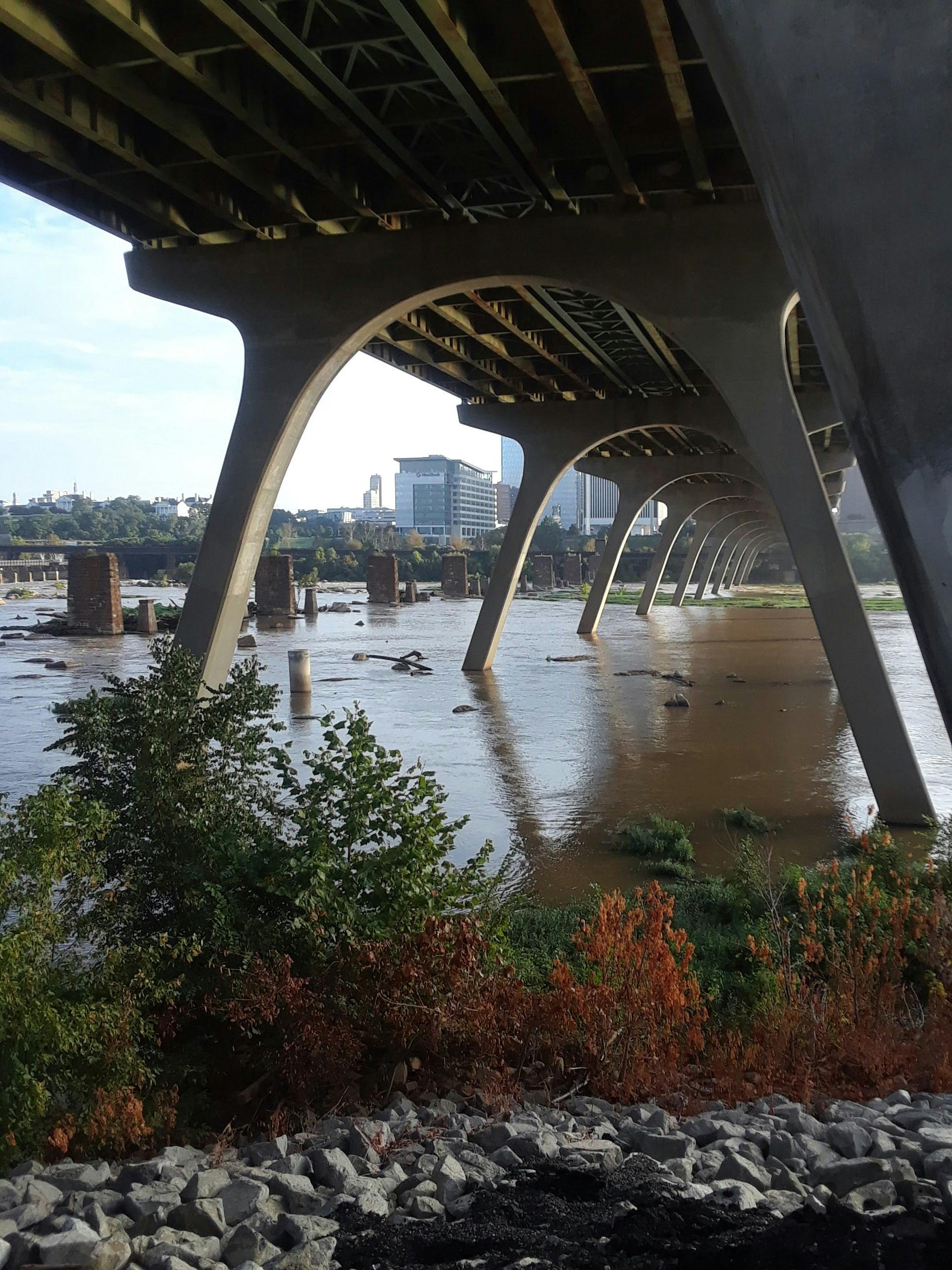 Free stock photo of bridges, james river, rivers