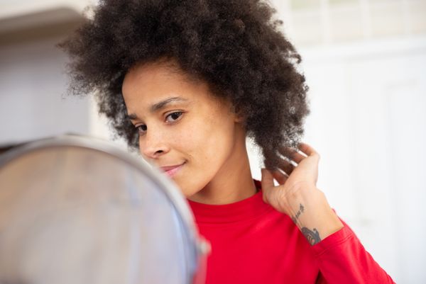 After VelourCap — shiny healthy hair