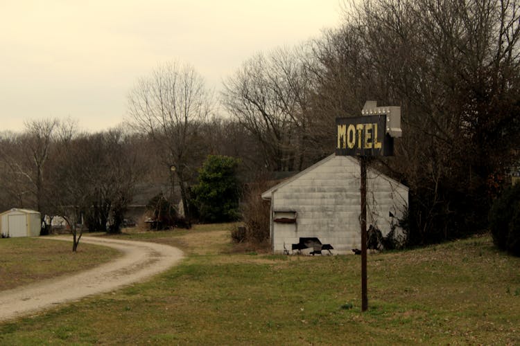 Sign Leading To A Motel