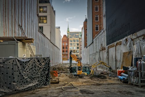 Yellow and Black Excavator