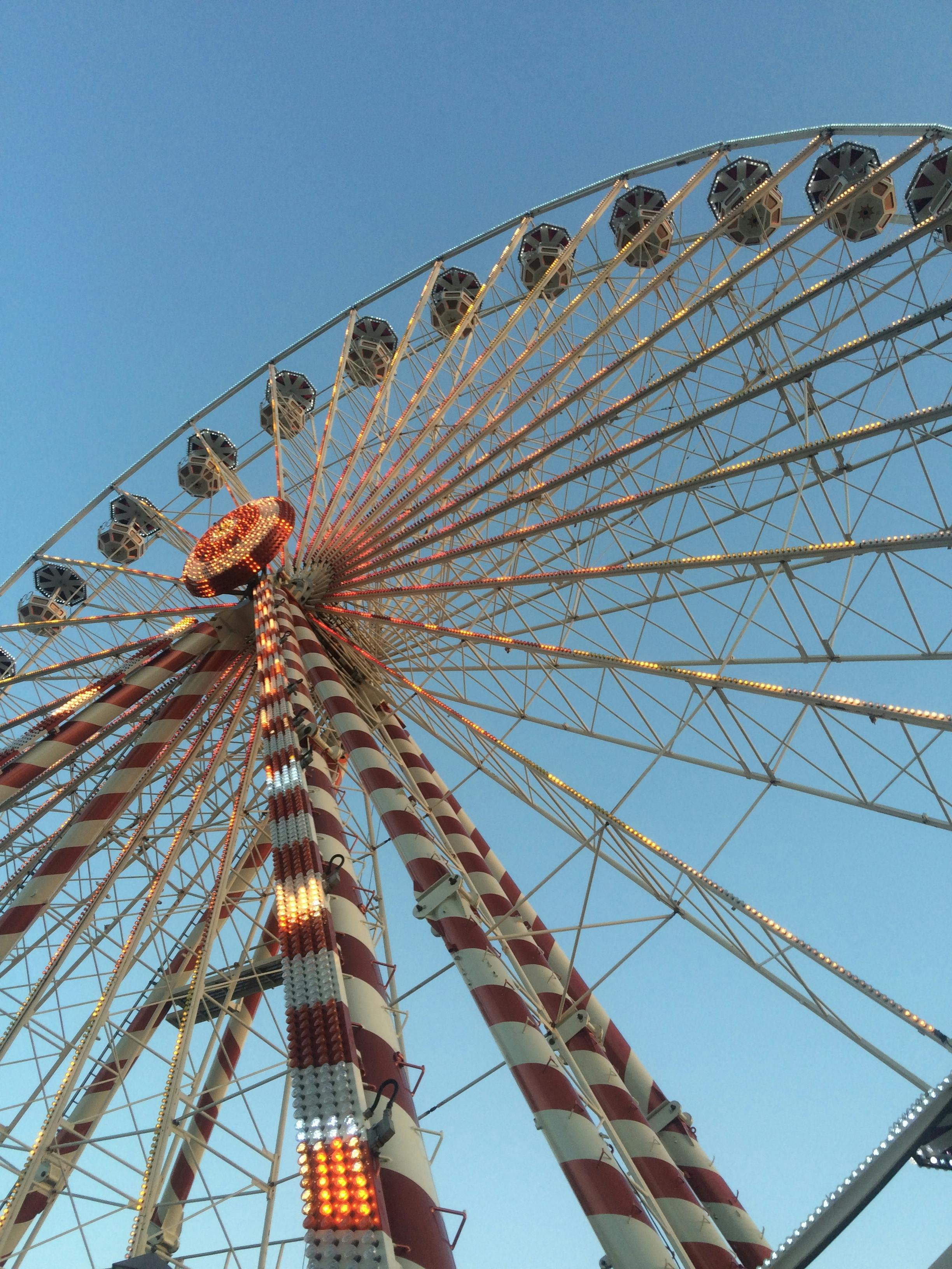 Free stock photo of big wheel, funfair, summer