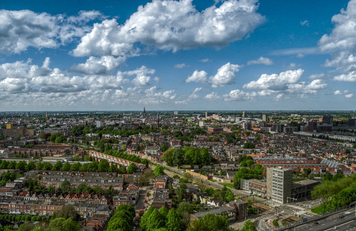 Aerial Photography of City Skyline