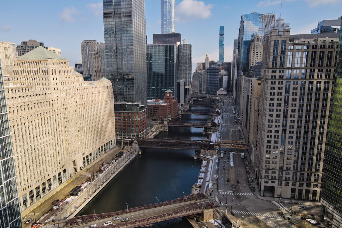 High Rise Buildings Near Bridge and River · Free Stock Photo