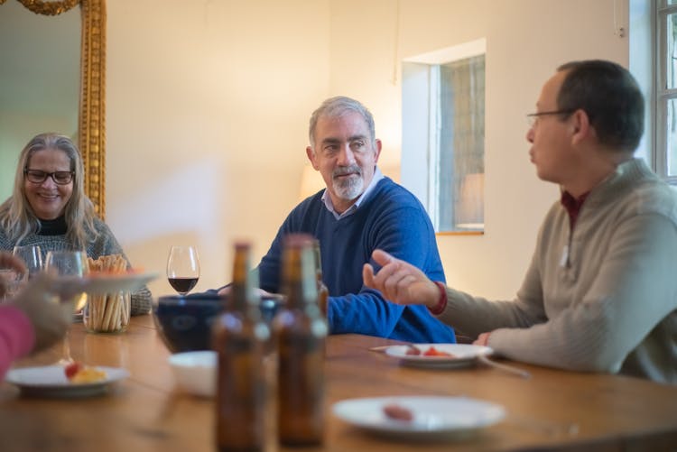 Elderly People Talking To Each Other