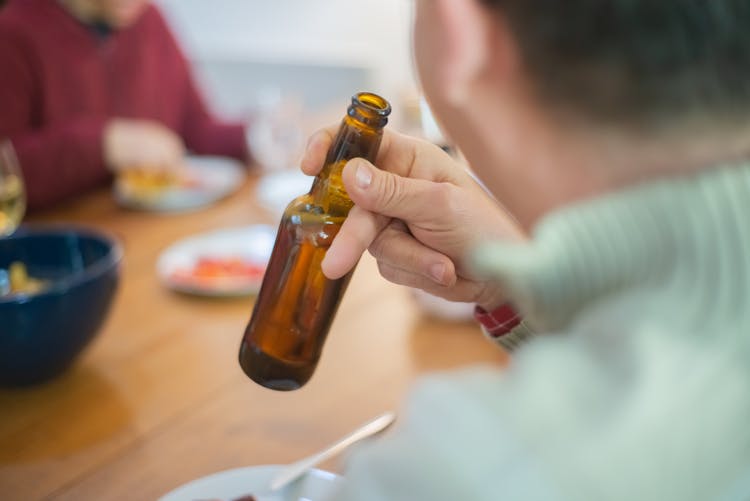 Man With Beer Bottle