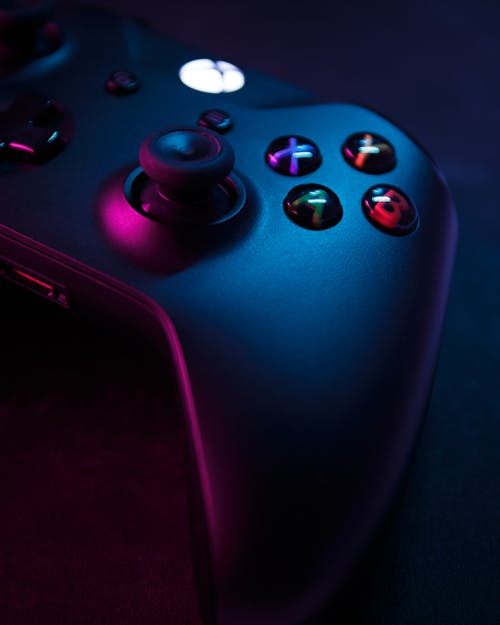 Close-Up Shot of a Game Controller