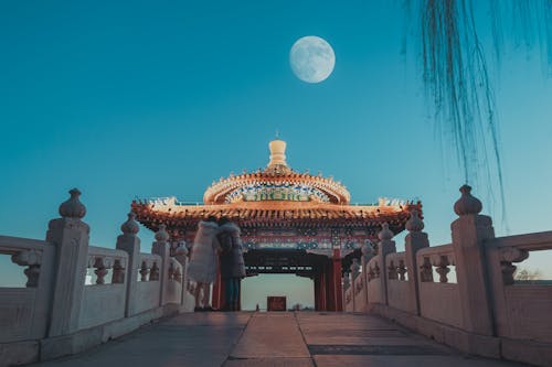 Foto d'estoc gratuïta de atracció turística, beijing, cel blau
