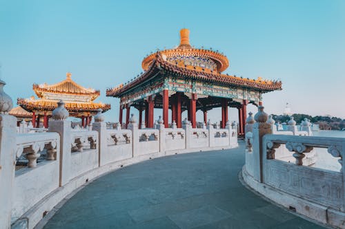 Foto d'estoc gratuïta de atracció turística, beijing, cel blau