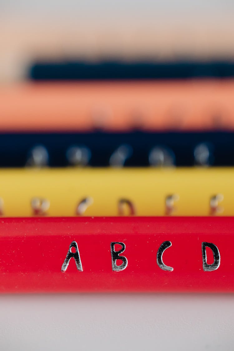 Children Crayons Lined Up