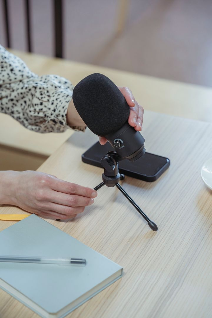 Podcast recording