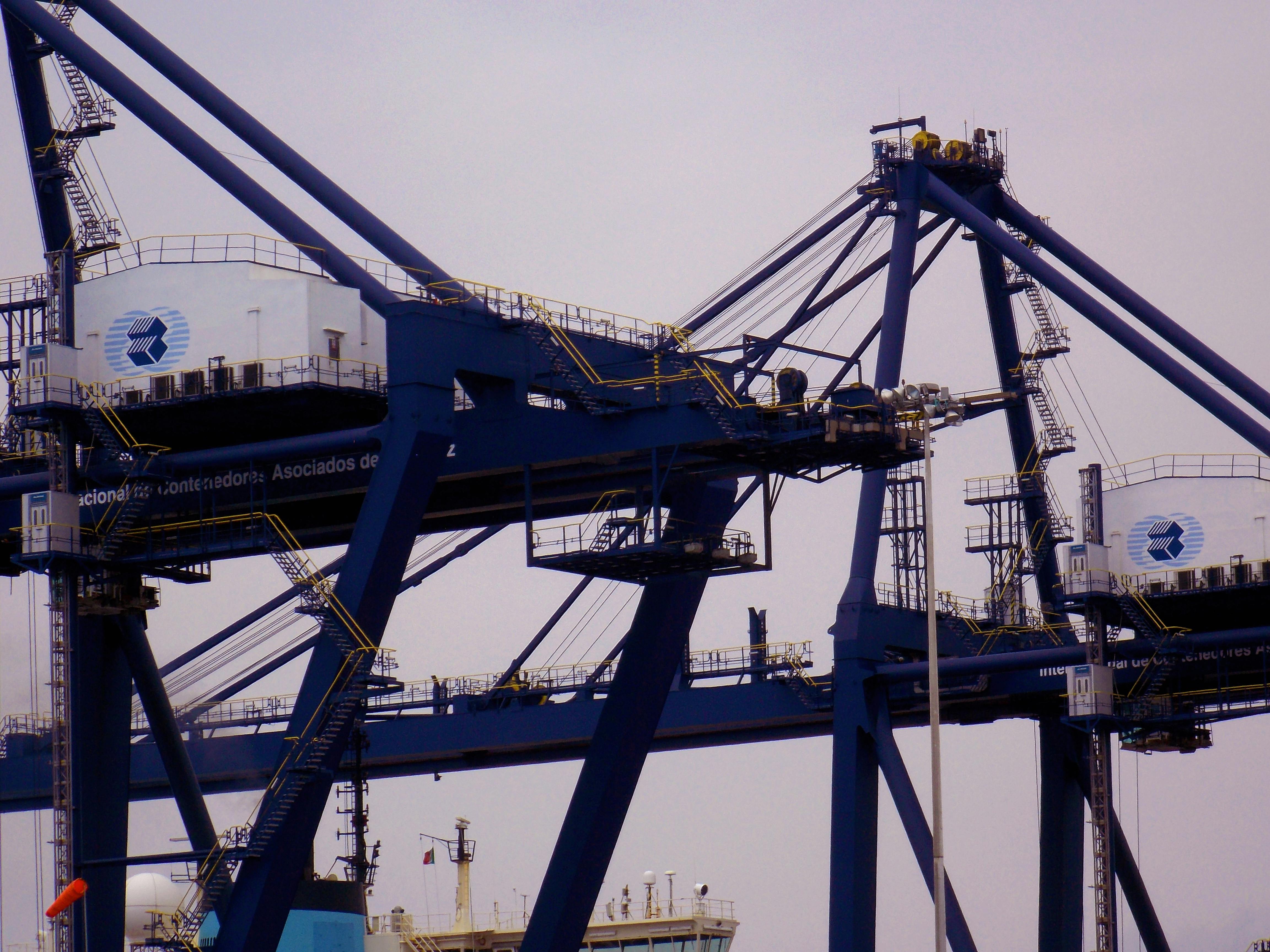 Free stock photo of blue, container, harbor