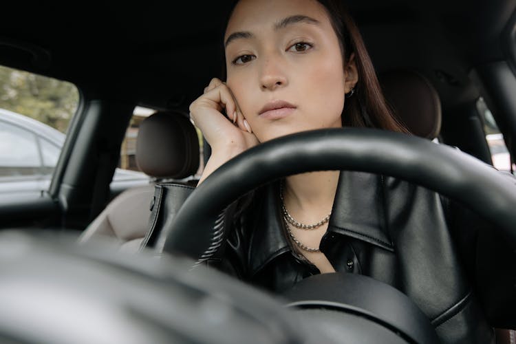 A Woman Inside The Car