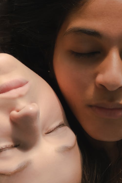 Close-Up of Faces of Women