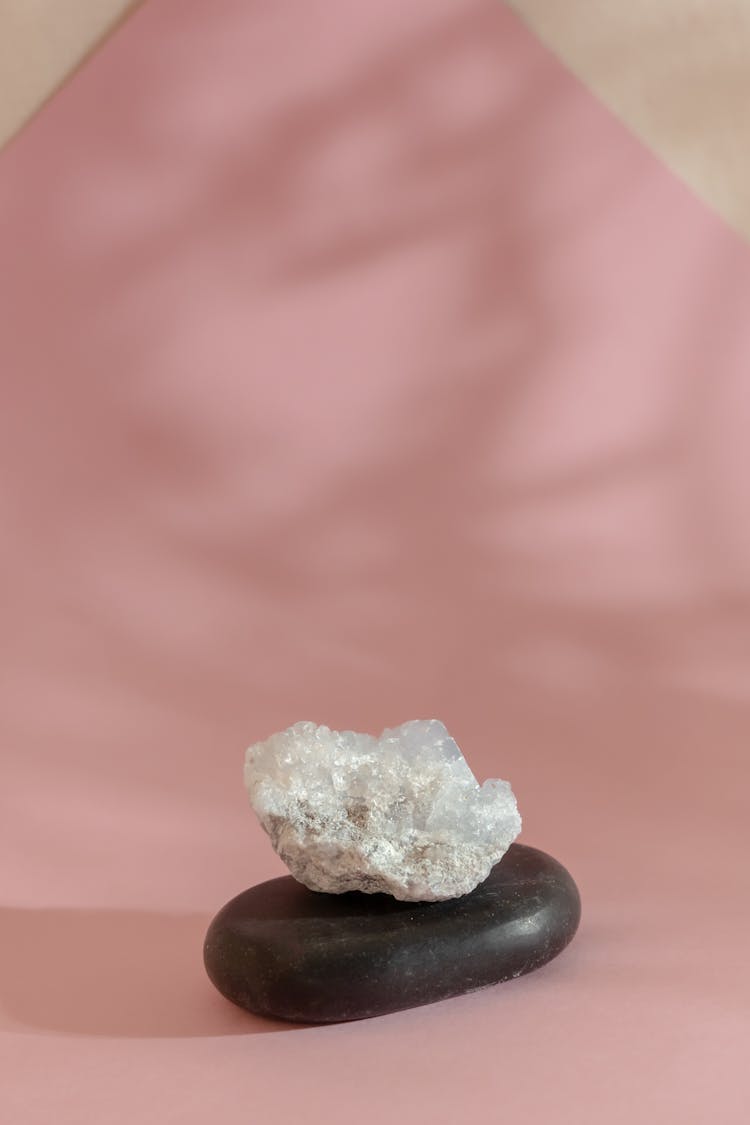 Mineral Quartz Over A Stone