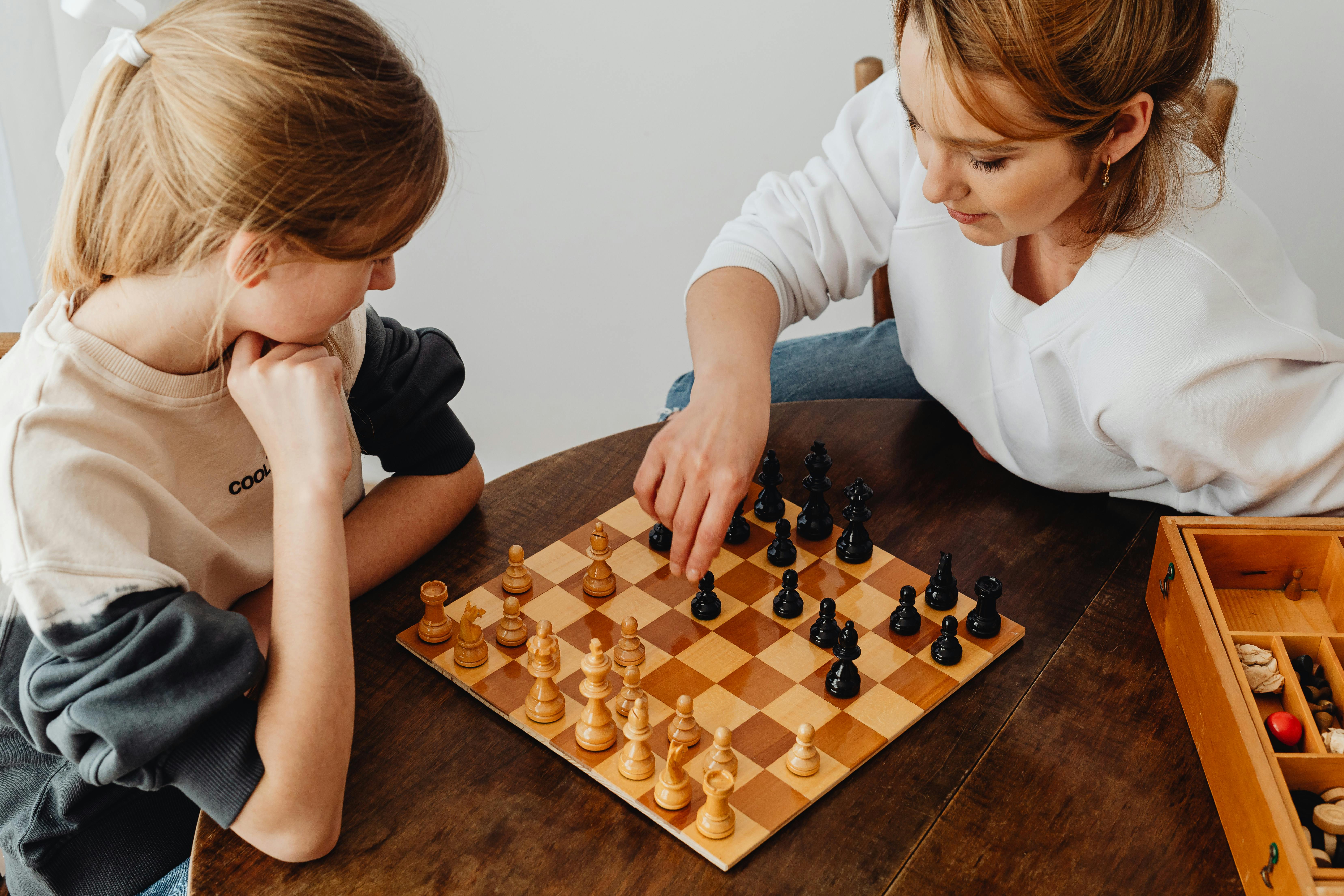 Chess Background. Play Chess Online. Playing Chess with Laptop. Remote  Online Education, Communication with Chess Coach, Family. Stock Image -  Image of family, issues: 199772003