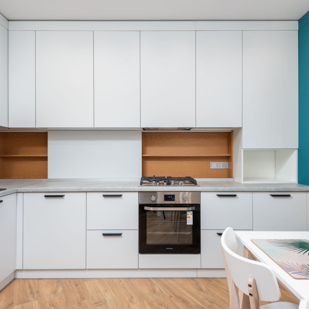 Kitchen Spraying in East Sheen — quality trade paint going on in two coats